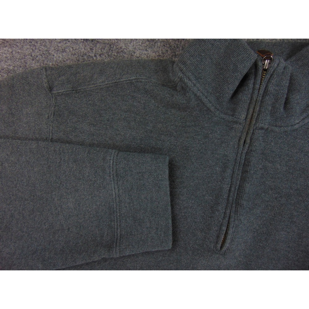 Polo Ralph Lauren Sweater Mens XL Gray Quarter Zip Knit Golf Classic Pullover